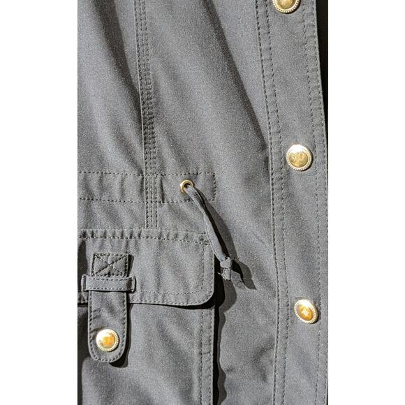 Zenergy by Chico's Navy Snap Front Active Drawstring Vest Womens Sz 2 (M 12-14) - Picture 7 of 12